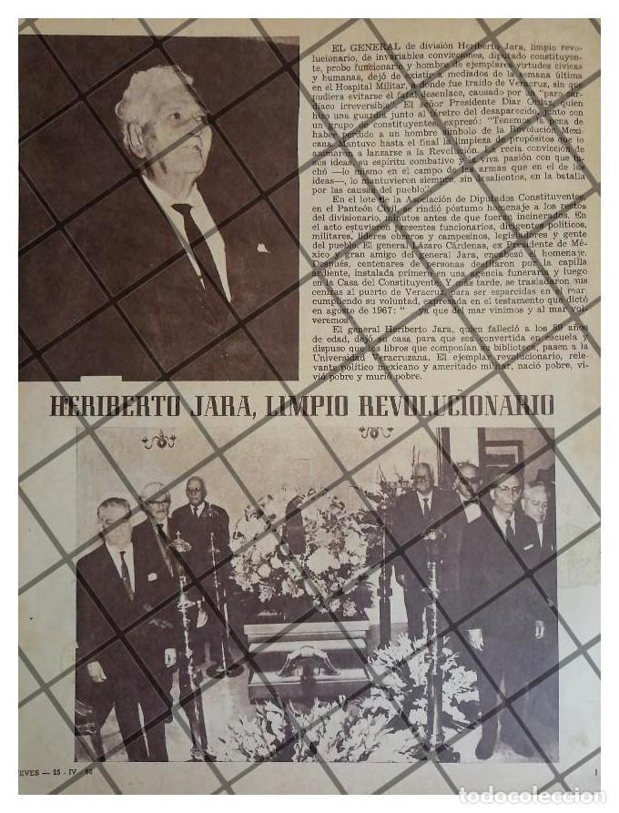 Sammeln von Plakaten: AFICHE RETRO. MUERE HERIBERTO JARA CORONA 1968