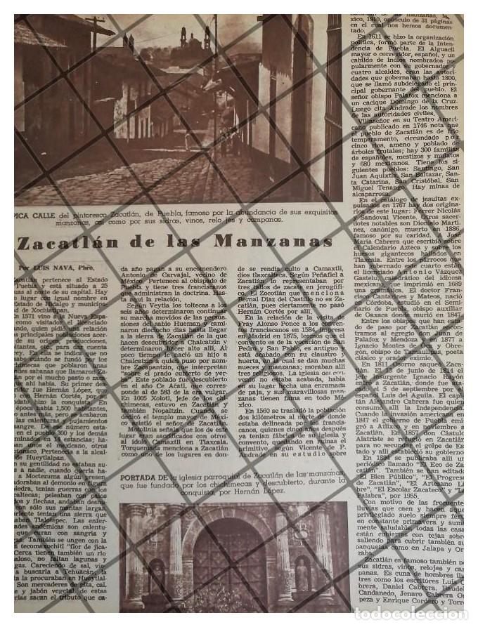 Sammeln von Plakaten: AFICHE RETRO. ZACATLAN DE LAS MANZANAS, PUEBLA 1969