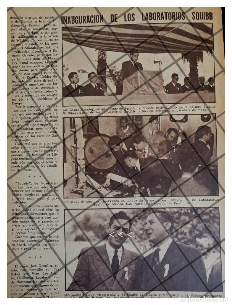 Sammeln von Plakaten: AFICHE RETRO. INAUGURAN LABORATORIOS SQUIBB 1947