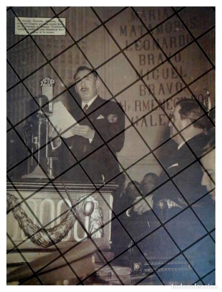 Sammeln von Plakaten: AFICHE RETRO HERMINIO AHUMADA Y AVILA CAMACHO 1944