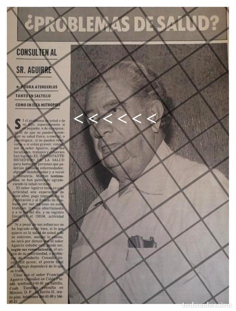 Sammeln von Plakaten: AFICHE RETRO CURANDERO FRANCISCO AGUIRRE GONZALEZ 1980