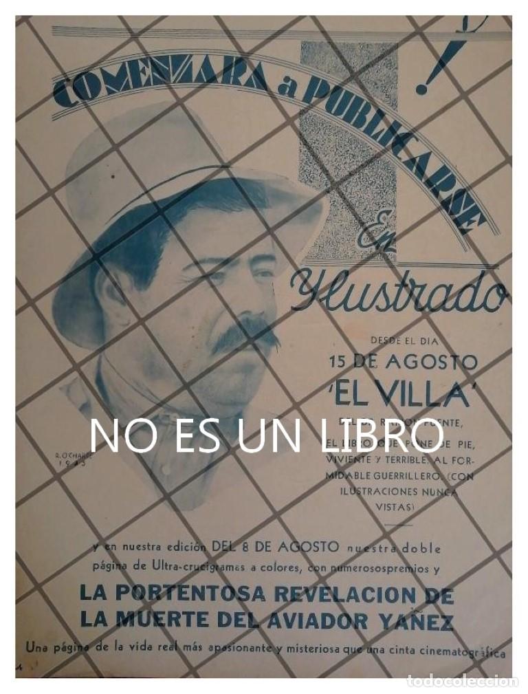 Sammeln von Plakaten: AFICHE RETRO ANUNCIAN MINI SERIE DE PANCHO VILLA 1934
