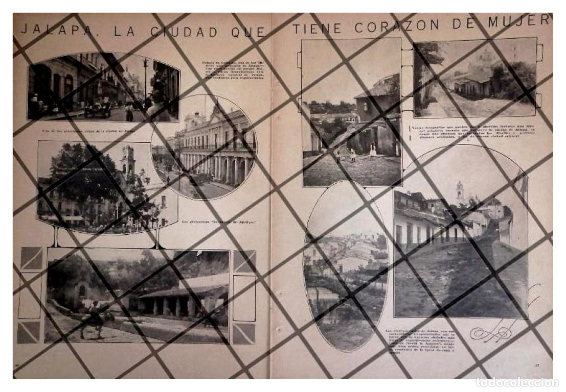 Collectionnisme d'affiches: AFICHE ANTIGUO, LA CIUDAD DE JALAPA VER. 1921