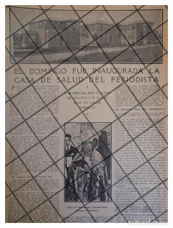Collectionnisme d'affiches: AFICHE RETRO. INAUGURAN LA CLINICA DEL PERIODISTA 1922