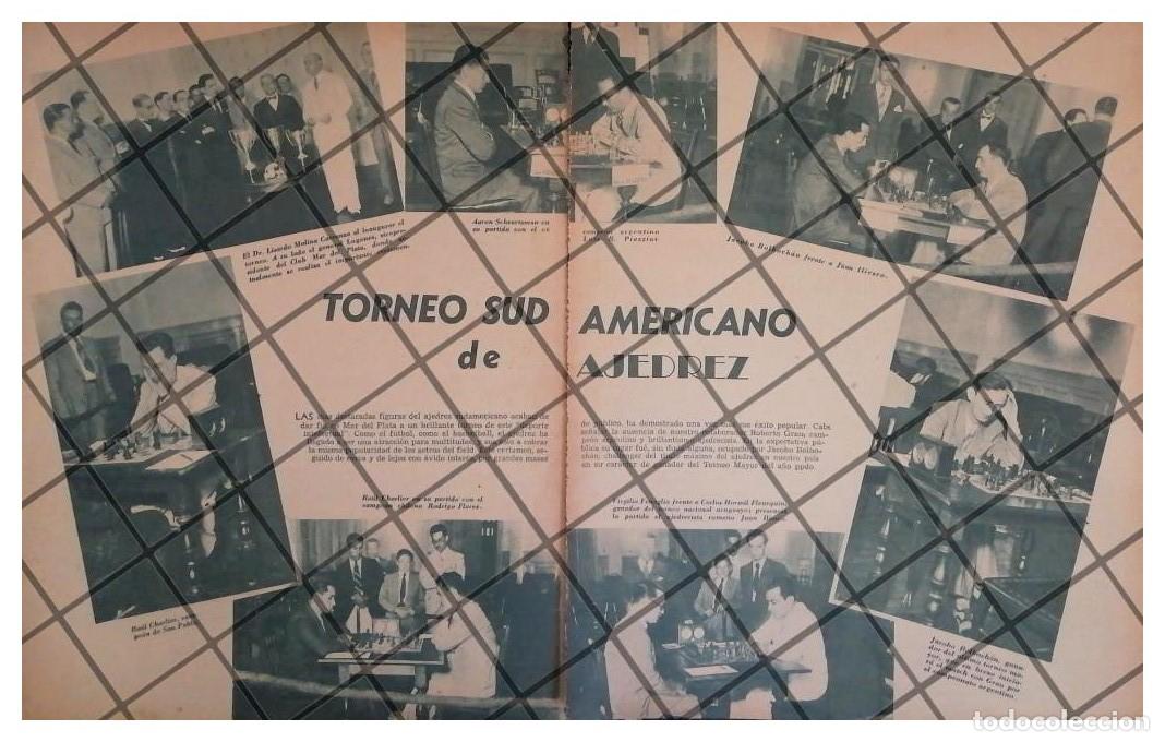 Collectionnisme d'affiches: AFICHE RETRO TORNEO SUDAMERICANO DE AJEDREZ 1930