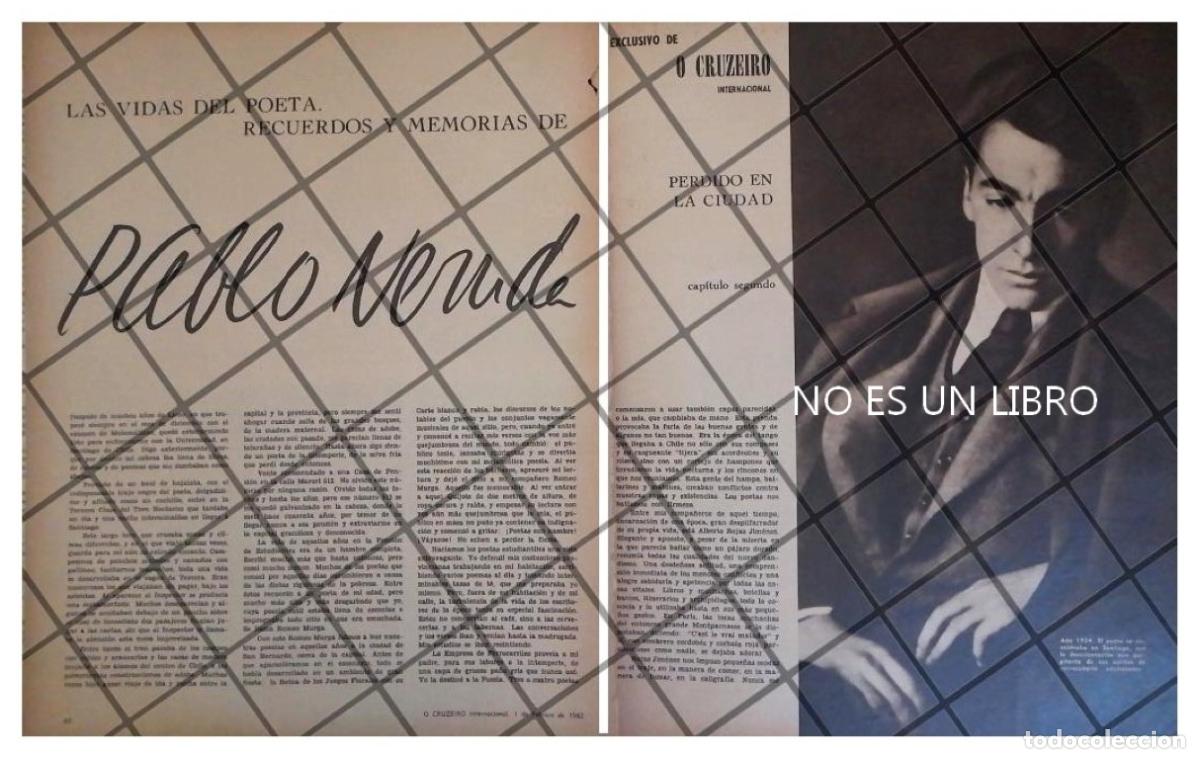Coleccionismo de carteles: AFICHE RETRO. CAPITULO INEDITO DE PABLO NERUDA 1962 - Foto 1