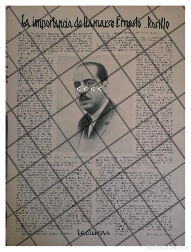 Collectionnisme d'affiches: AFICHE RETRO. MUSICO ERNESTO ROSILLO 1930