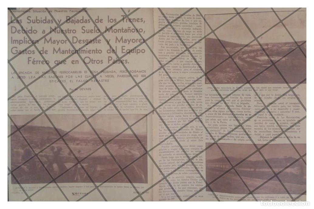 Collectionnisme d'affiches: AFICHE RETRO SITUACION DE LOS TRENES MEXICANOS 1952
