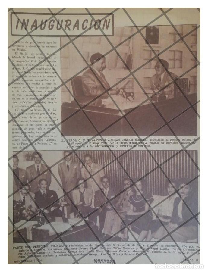 Collectionnisme d'affiches: AFICHE RETRO INAUGURA ASOCIACION. AUDITORES. S.C. 1953