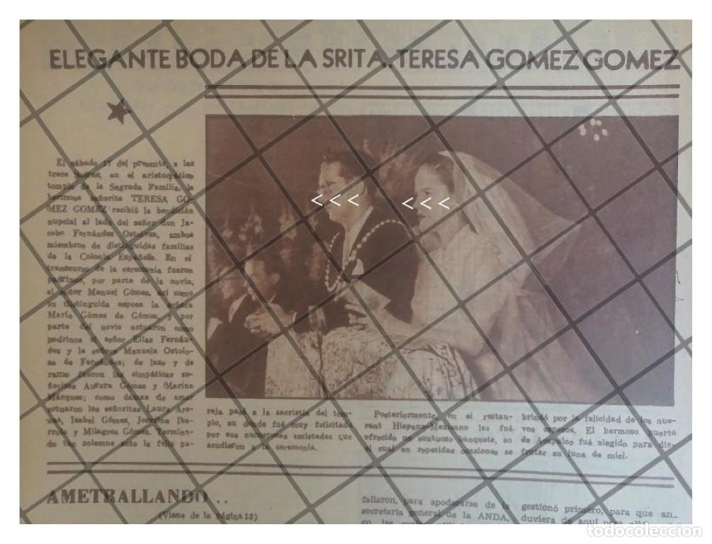 Collectionnisme d'affiches: AFICHE RETRO. BODA OSTOLOZA GOMEZ 1953 Y MAS