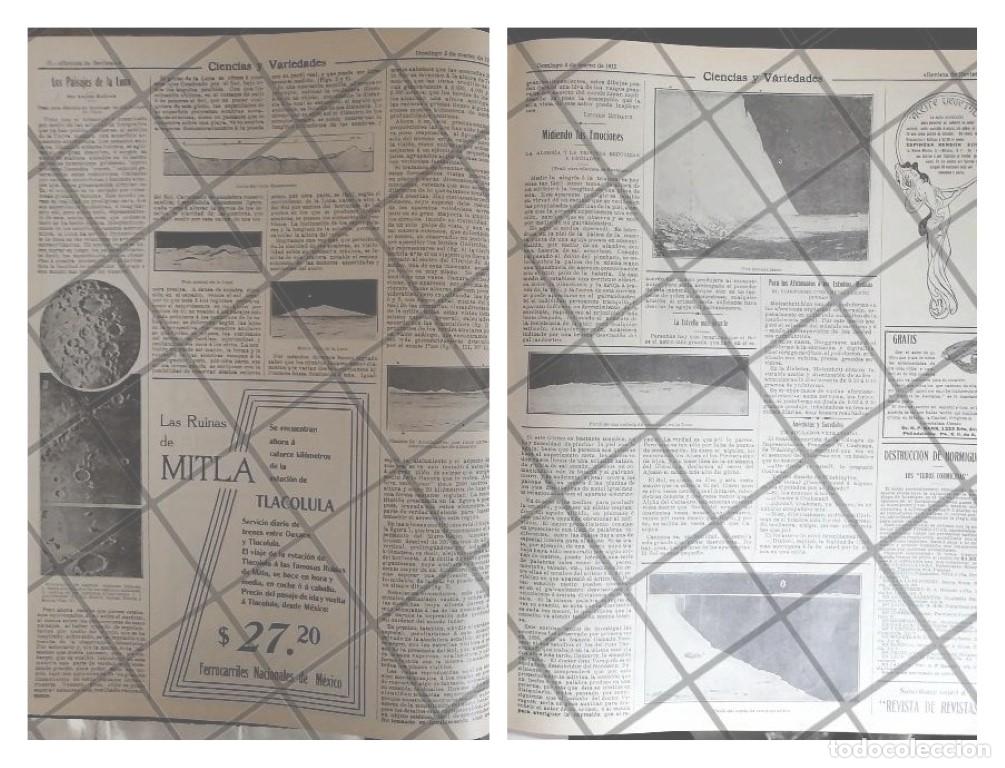 Sammeln von Plakaten: AFICHE ANTIGUO IMAGANES Y PAISAJES DE LA LUNA 1912