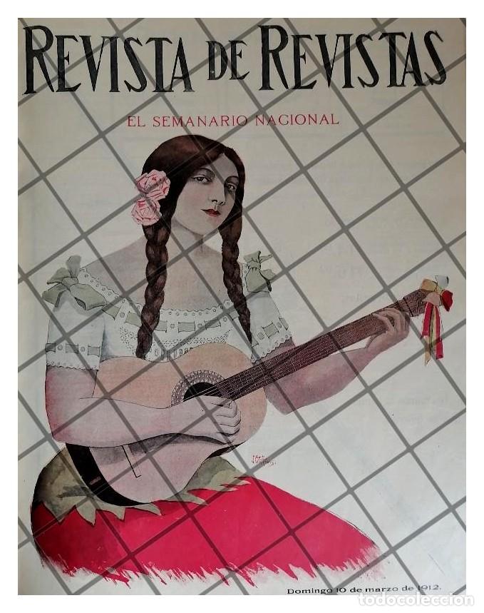 Sammeln von Plakaten: PORTADA ANTIGUA 1912 CANCIONERA. POR: ANTONIO VARGAS