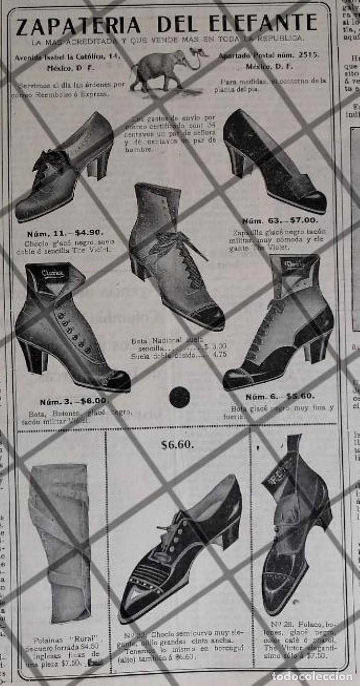 Sammeln von Plakaten: AFICHE PUBLICITARIO ANTIGUO ZAPATERIA DEL ELEFANTE 1912 /3