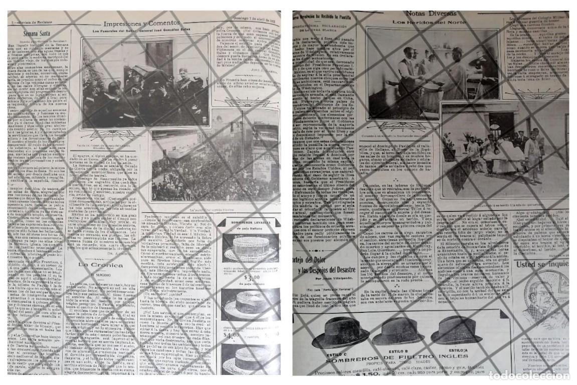 Sammeln von Plakaten: AFICHE ANTIGUO FUNERAL JOSE GONZALEZ SALAS 1912 Y MAS