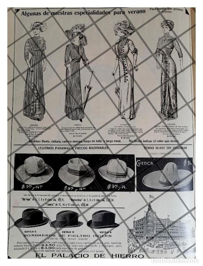 Sammeln von Plakaten: PUBLICIDAD ANTIGUA TIENDA EL PALACIO DE HIERRO 1912 /138
