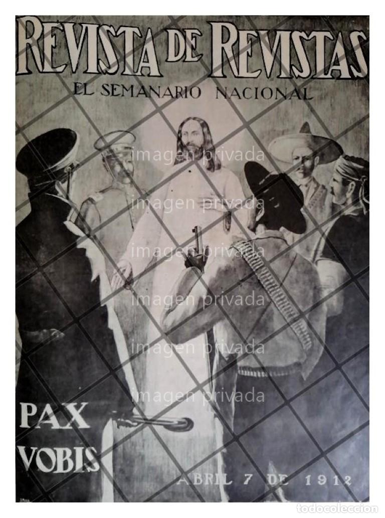 Collectionnisme d'affiches: PORTADA ANTIGUA JESUCRISTO Y REVOLUCION MEXICANA 1912