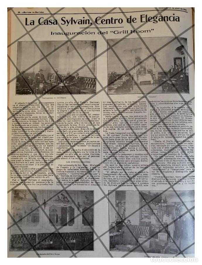 Collectionnisme d'affiches: CARTEL PUBLICITARIO EL RESTAURANT SYLVAIN 1912