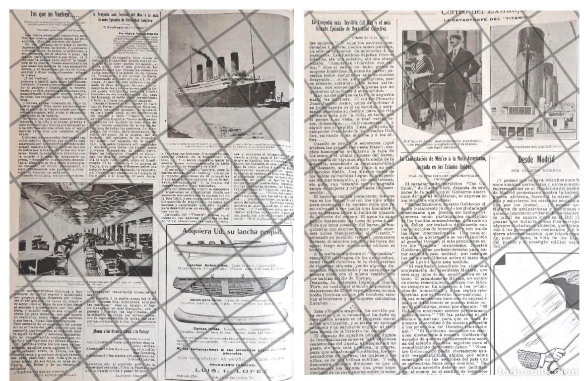 Coleccionismo de carteles: AFICHE ANTIGUO NAUFRAGIO DEL TITANIC MAYO 1912