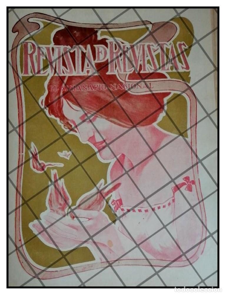 Collectionnisme d'affiches: PORTADA ANTIGUA ART NOUVEAU 1912 DAMA Y PAJAROS