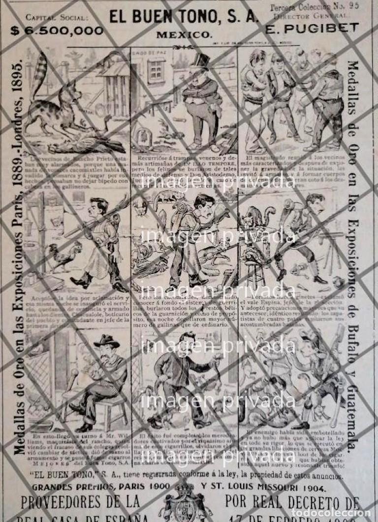 Collectionnisme d'affiches: TIRA COMICA ANTIGUA CIGARRERA EL BUEN TONO 1912 /54