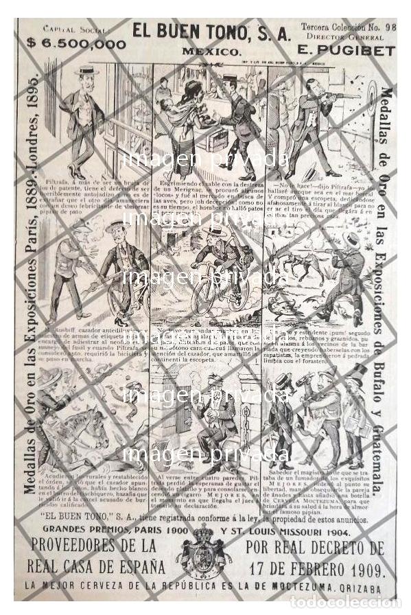 Collectionnisme d'affiches: TIRA COMICA ANTIGUA CIGARRERA EL BUEN TONO 1912 /56