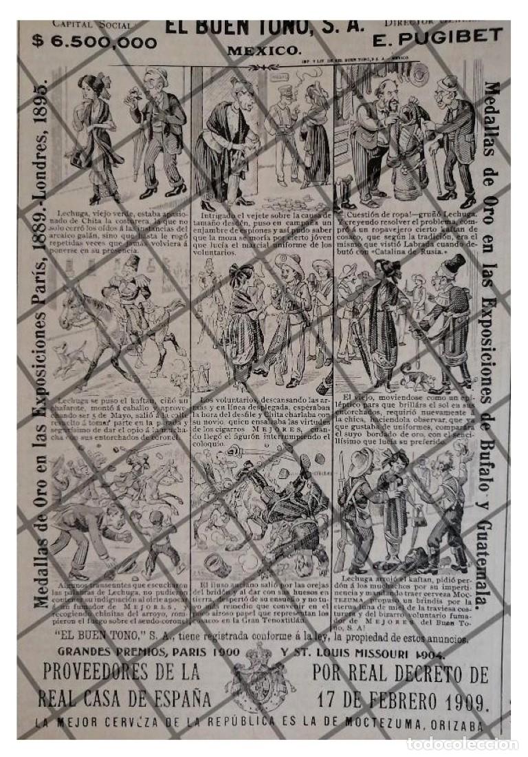 Collectionnisme d'affiches: TIRA COMICA ANTIGUA CIGARRERA EL BUEN TONO 1912 /57