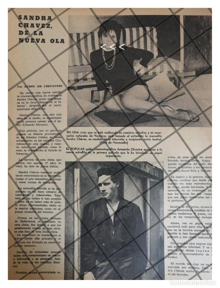 Collectionnisme d'affiches: AFICHE ANTIGUO INICIOS DE LA ACTRIZ SANDRA CHAVEZ 1960s