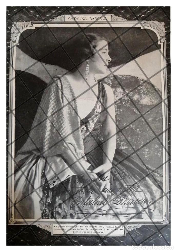 Collectionnisme d'affiches: AFICHE ANTIGUO INICIOS DE LA ACTRIZ CATALINA BARCENA 1920s