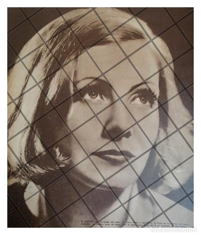 Coleccionismo de carteles: AFICHE ANTIGUO LA ACTRIZ GRETA GARBO, 1958