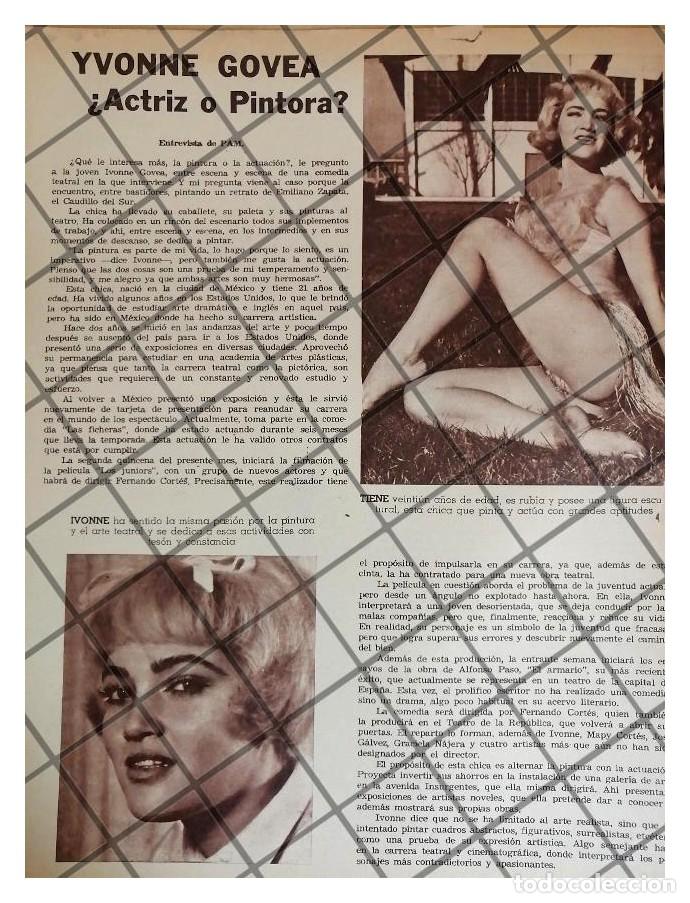 Collectionnisme d'affiches: AFICHE ANTIGUO INICIOS DE LA ACTRIZ, YVONNE GOVEA 1971