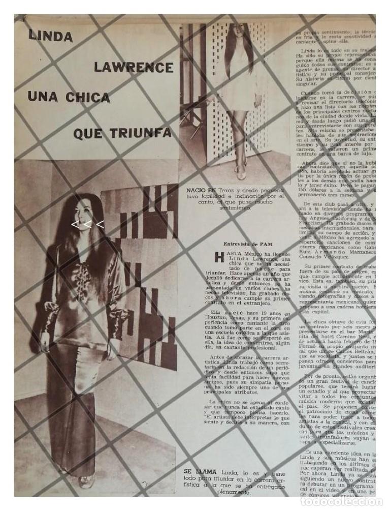 Collectionnisme d'affiches: AFICHE ANTIGUO. INICIOS DE LA ACTRIZ LINDA LAWRENCE 70s