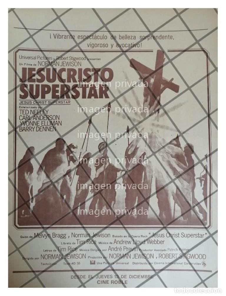 Collectionnisme d'affiches: CARTEL RETRO. PELICULA JESUCRISTO SUPER ESTRELLA 1973