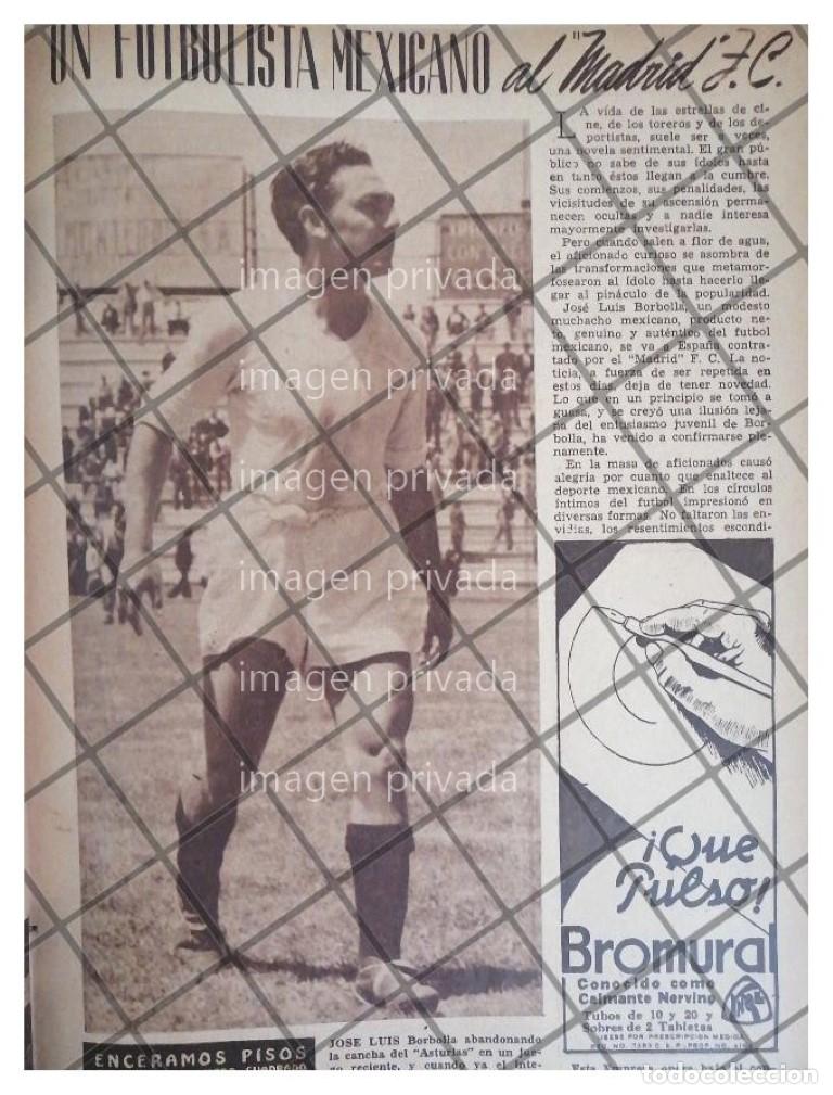 Coleccionismo de carteles: AFICHE RETRO JOSE LUIS BORBOLLA VA AL REAL MADRID 1944