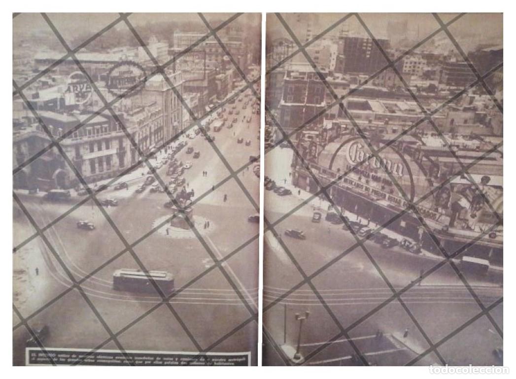 Collectionnisme d'affiches: AFICHE RETRO PANORAMICA DEL PASEO DE LA REFORMA 1944
