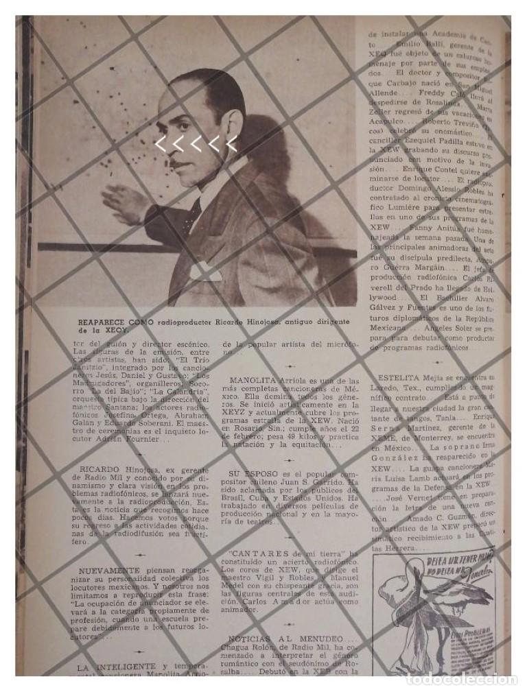 Collectionnisme d'affiches: AFICHE RETRO RICARDO HINOJOSA. RADIO MIL 1944 Y MAS