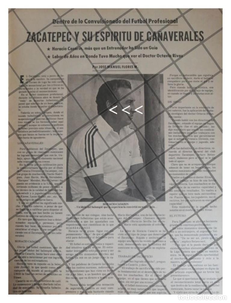 Collectionnisme d'affiches: AFICHE RETRO HORACIO CASARIN Y CLUB ZACATEPEC 1979