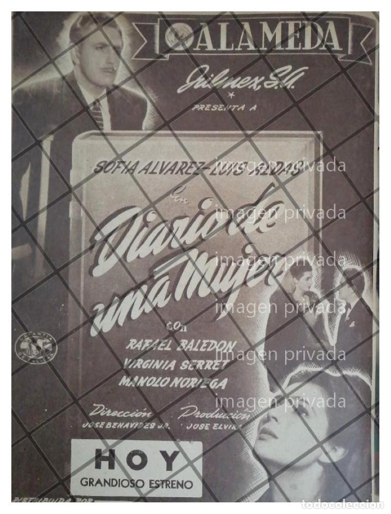 Collectionnisme d'affiches: AFICHE RETRO. PELICULA, DIARIO DE UNA MUJER 1944