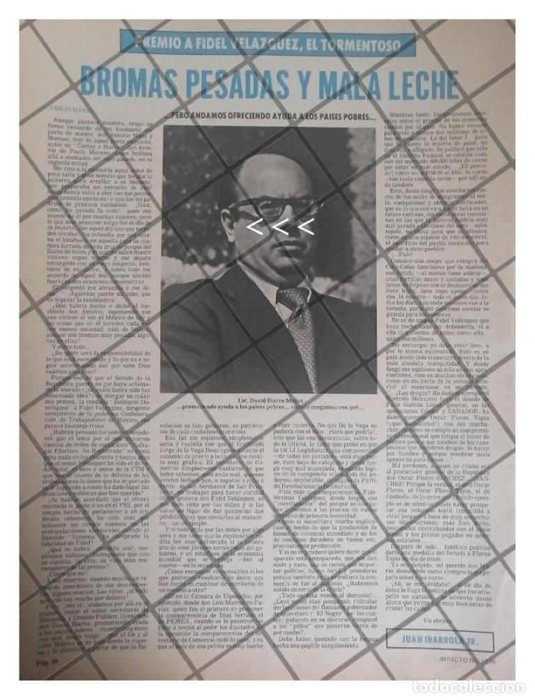 Poster collecting: AFICHE RETRO CRITICA A DAVID IBARRA MU&Ntilde;OZ 1979