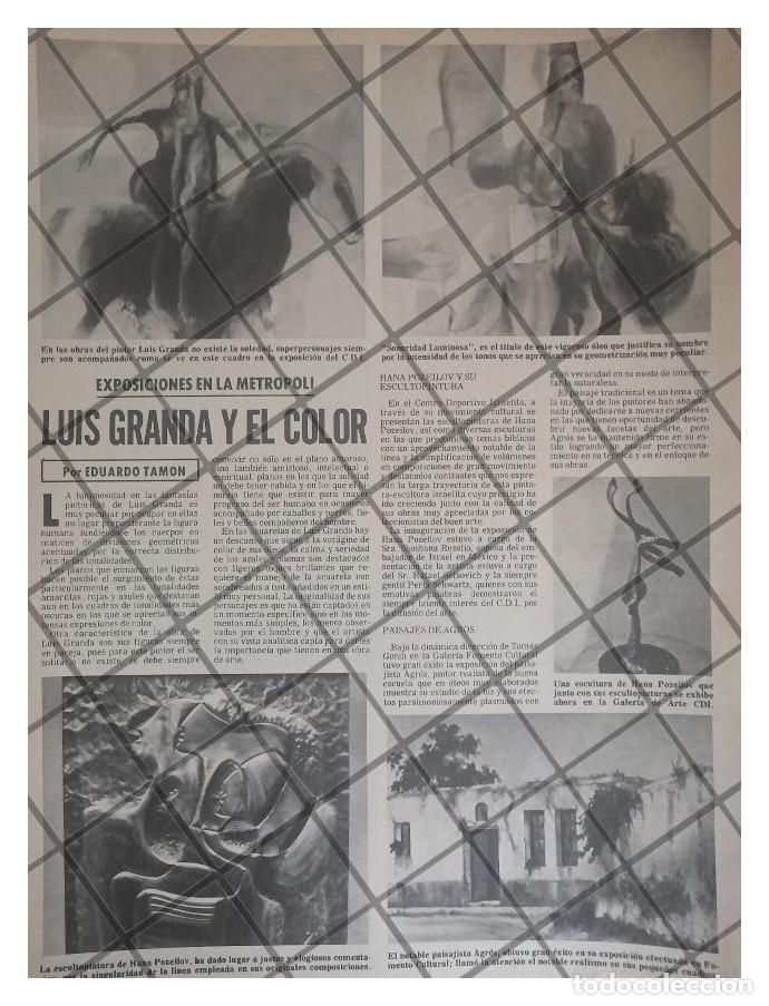 Collectionnisme d'affiches: AFICHE RETRO EXPOSICION PINTOR LUIS GRANDA Y OTROS 1979