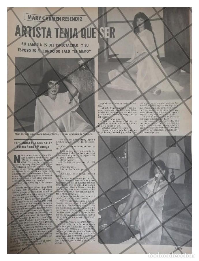Collectionnisme d'affiches: AFICHE RETRO LA ACTRIZ MARY CARMEN RESENDIZ 1979
