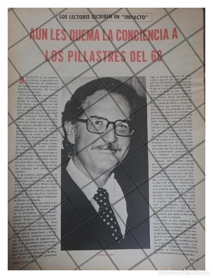 Collectionnisme d'affiches: AFICHE RETRO. PRENSA ATACA A CARLOS FUENTES 1979