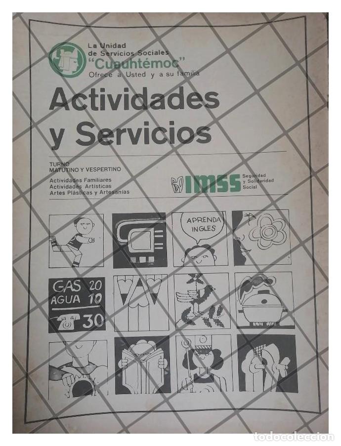 Poster collecting: AFICHE RETRO CURSOS DEL IMSS UNIDAD CUAUHTEMOC 1977