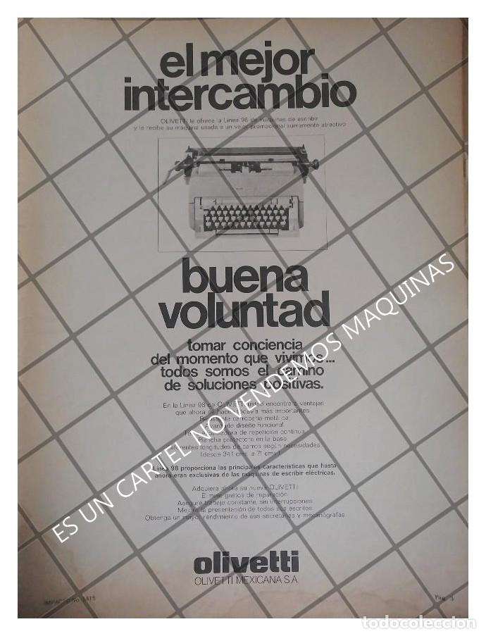 Poster collecting: CARTEL PUBLICITARIO OLIVETTI DE MEXICO S.A 1979