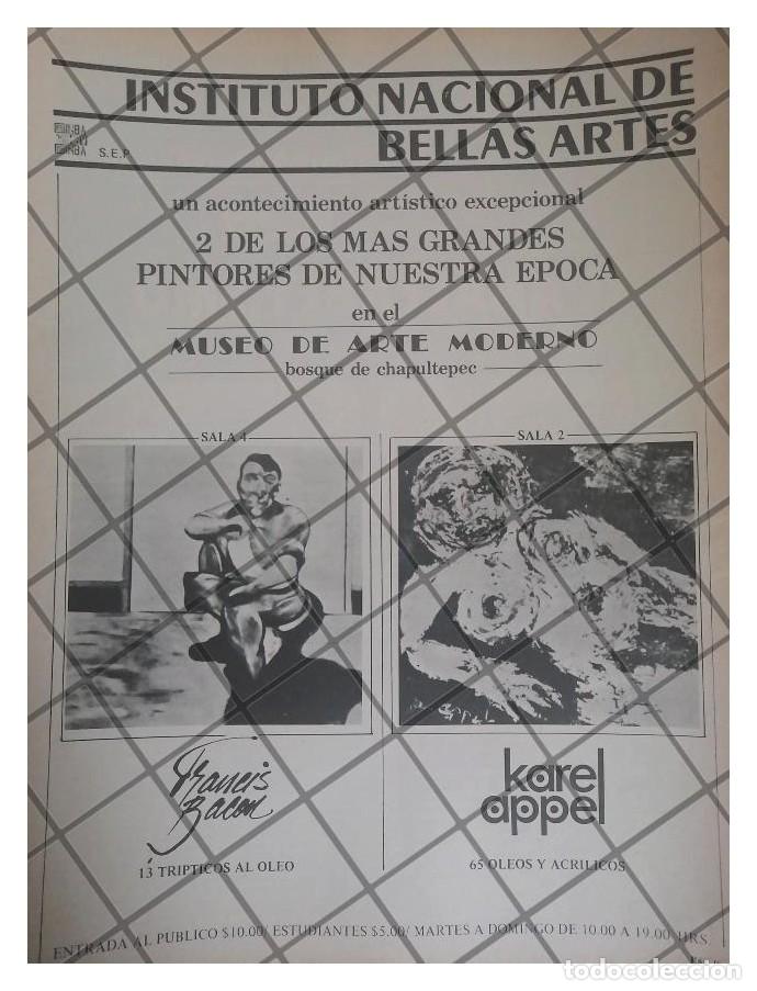 Poster collecting: AFICHE RETRO BELLAS ARTES EXPONE KAREL OPEL 1977