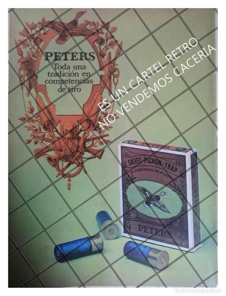 Poster collecting: AFICHE PUBLICITARIO RETRO CARTUCHOS P. ESCOPETA PETERS