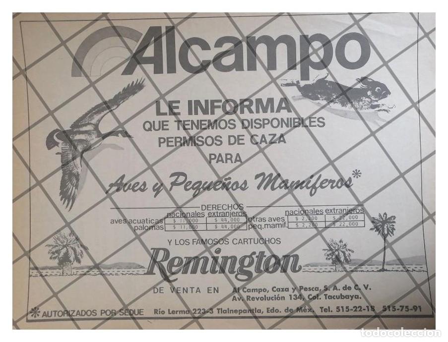 Poster collecting: AFICHE PUBLICITARIO RETRO TIENDA DE ARMAS ALCAMPO 1982 /3