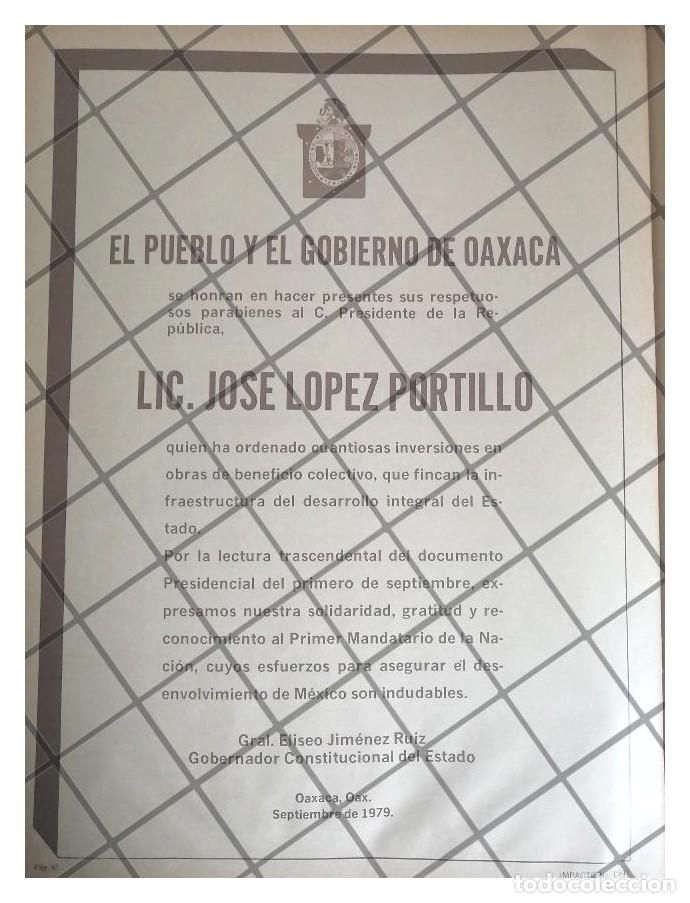 Poster collecting: AFICHE POLITICO RETRO OAXACA FELICITA LOPEZ PORTILLO 1979