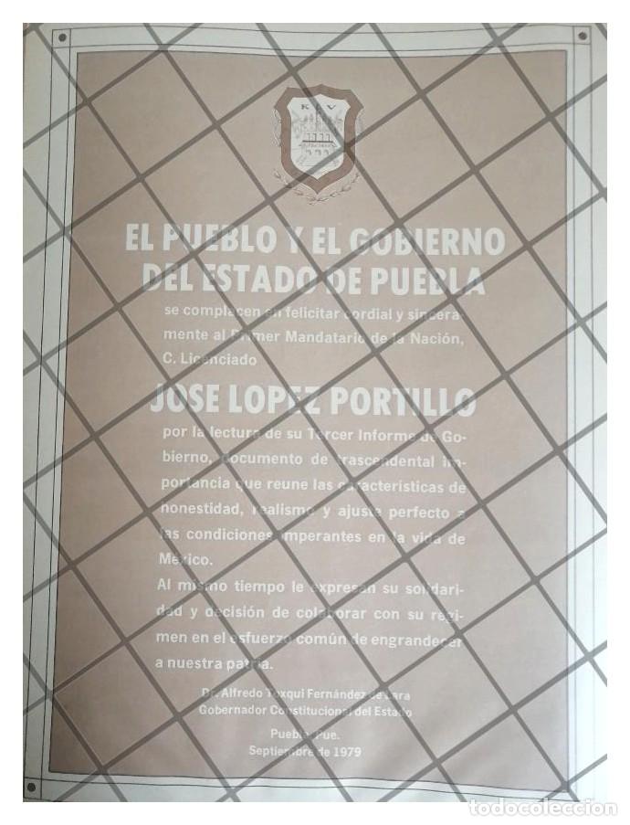 Poster collecting: AFICHE POLITICO RETRO PUEBLA FELICITA A LOPEZ PORTILLO 79