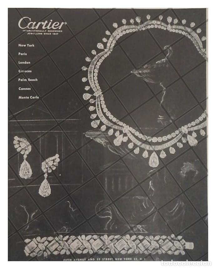 Poster collecting: CARTEL PUBLICITARIO RETRO. JOYAS CARTIER 1958