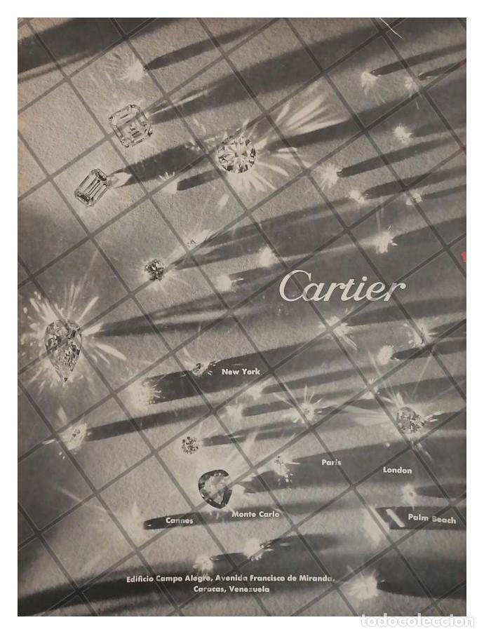 Poster collecting: CARTEL PUBLICITARIO RETRO. DIAMANTES CARTIER 1958